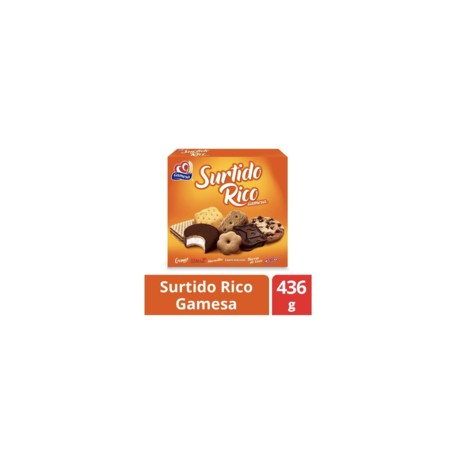 Galleta Surtido Rico Gamesa 436G-todoymasaquí-Galleta Surtido Rico Gamesa 436