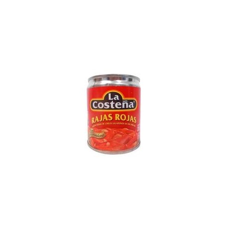 Caja Chiles Rajas Rojas La Costeña 220G/24P-todoymasaquí-Caja Chiles Rajas Rojas La Cost