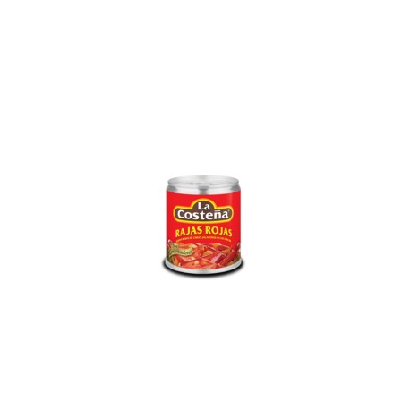 Caja Chiles Rajas Rojas La Costeña 105G/40P-todoymasaquí-Caja Chiles Rajas Rojas La Cost