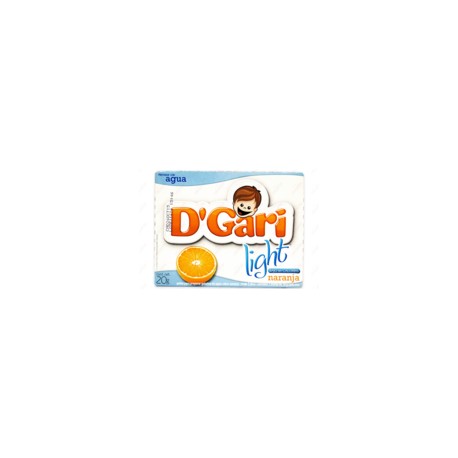 Media Caja Gelatina D'Gari Light Naranja 20G/12P-todoymasaquí-Media Caja Gelatina D'Gari Ligh