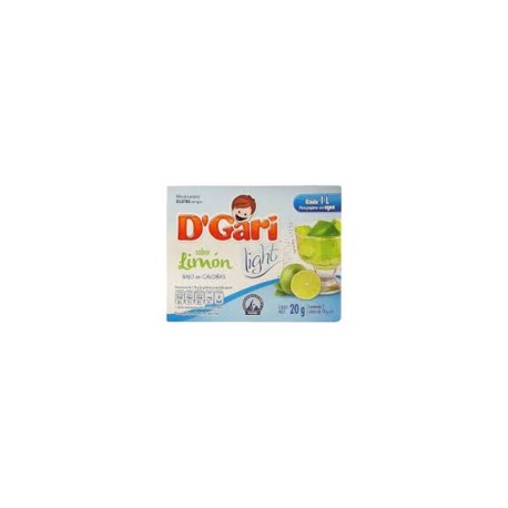 Caja Gelatina D'Gari Light Limón 20G/24P-todoymasaquí-Caja Gelatina D'Gari Light Limó