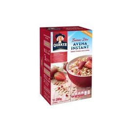 Media Caja Avena Quaker Instantanea Fresas con Crema 280G/6P-todoymasaquí-Media Caja Avena Quaker Instant