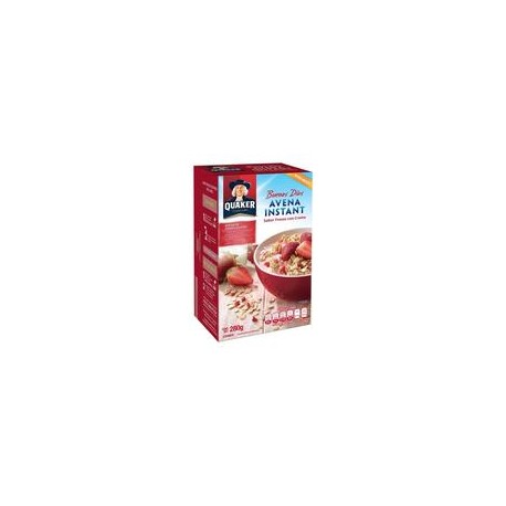 Media Caja Avena Quaker Instantanea Fresas con Crema 280G/6P-todoymasaquí-Media Caja Avena Quaker Instant