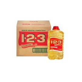 Caja de aceite vegetal 1-2-3 (3.785L/4P)-todoymasaquí-Caja de aceite vegetal 1-2-3 (3