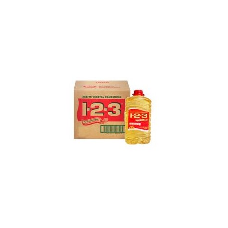 Caja de aceite vegetal 1-2-3 (3.785L/4P)-todoymasaquí-Caja de aceite vegetal 1-2-3 (3